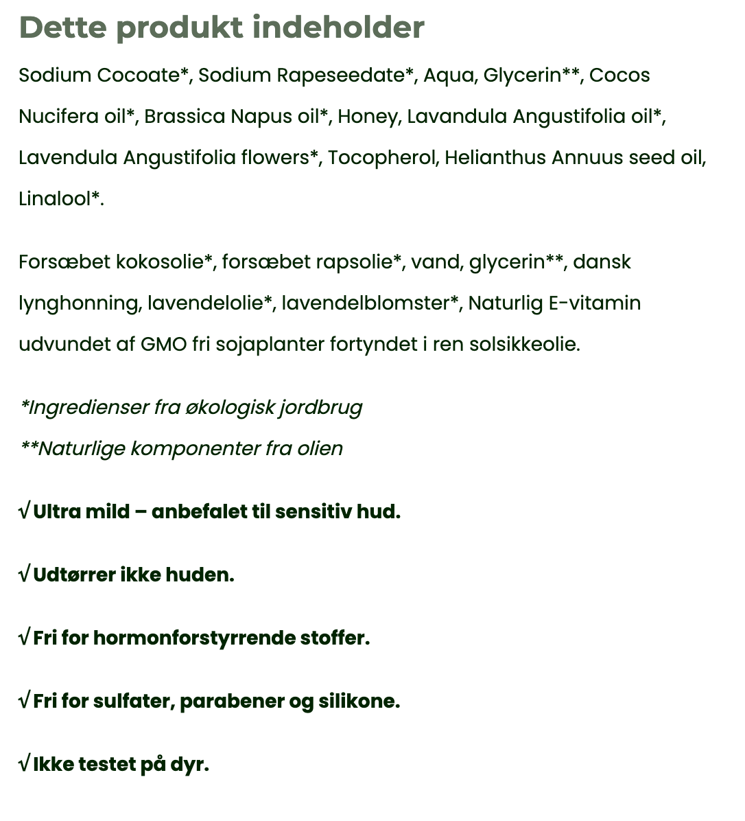 ENG Ansigtsbar – Honning & Lavendel