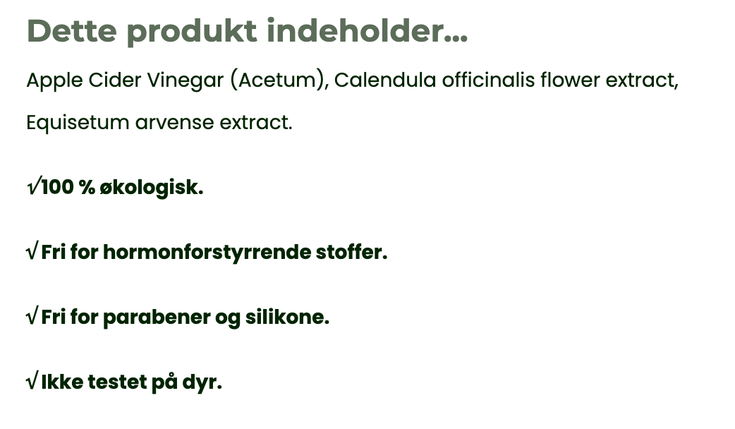 HÅR Tonic - Calendula & Horsetail