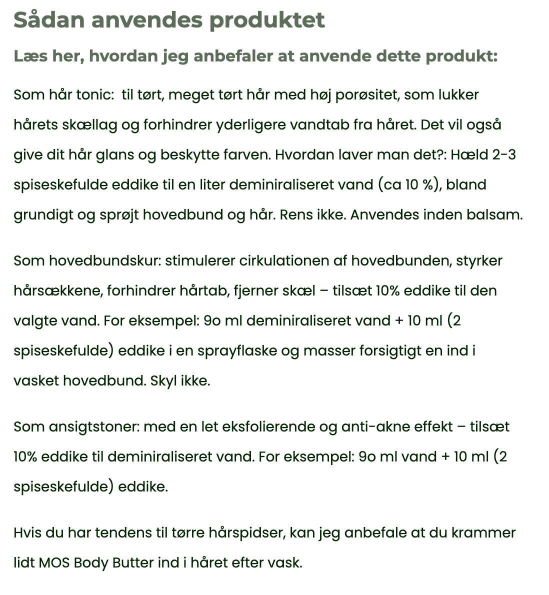 HÅR Tonic - Horsetail & Rosemary