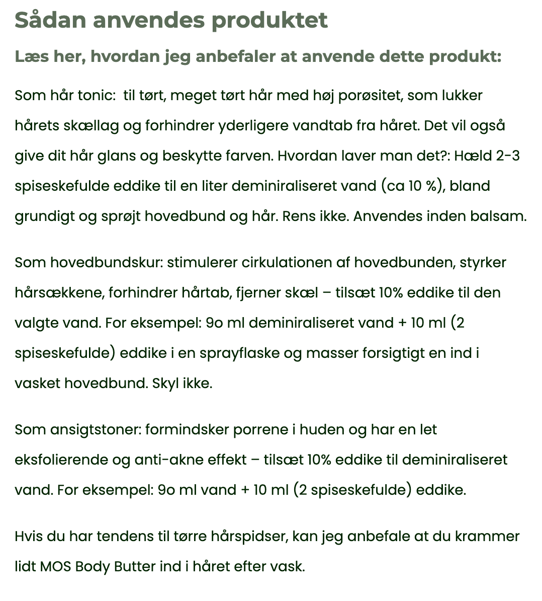 HÅR Tonic - Sage & Nettle