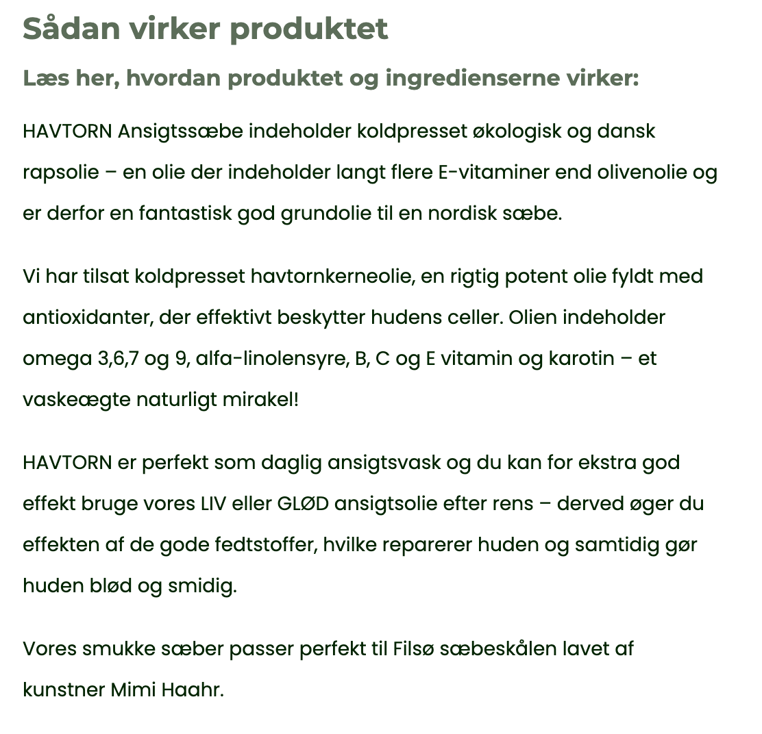 HAVTORN Ansigtsbar med E-vitamin