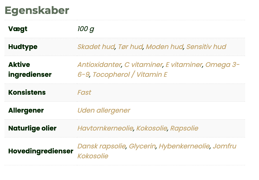 HAVTORN Ansigtsbar med E-vitamin