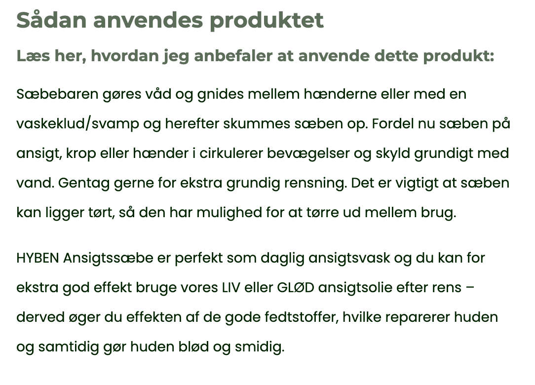 HYBEN Ansigtsbar med E-vitamin