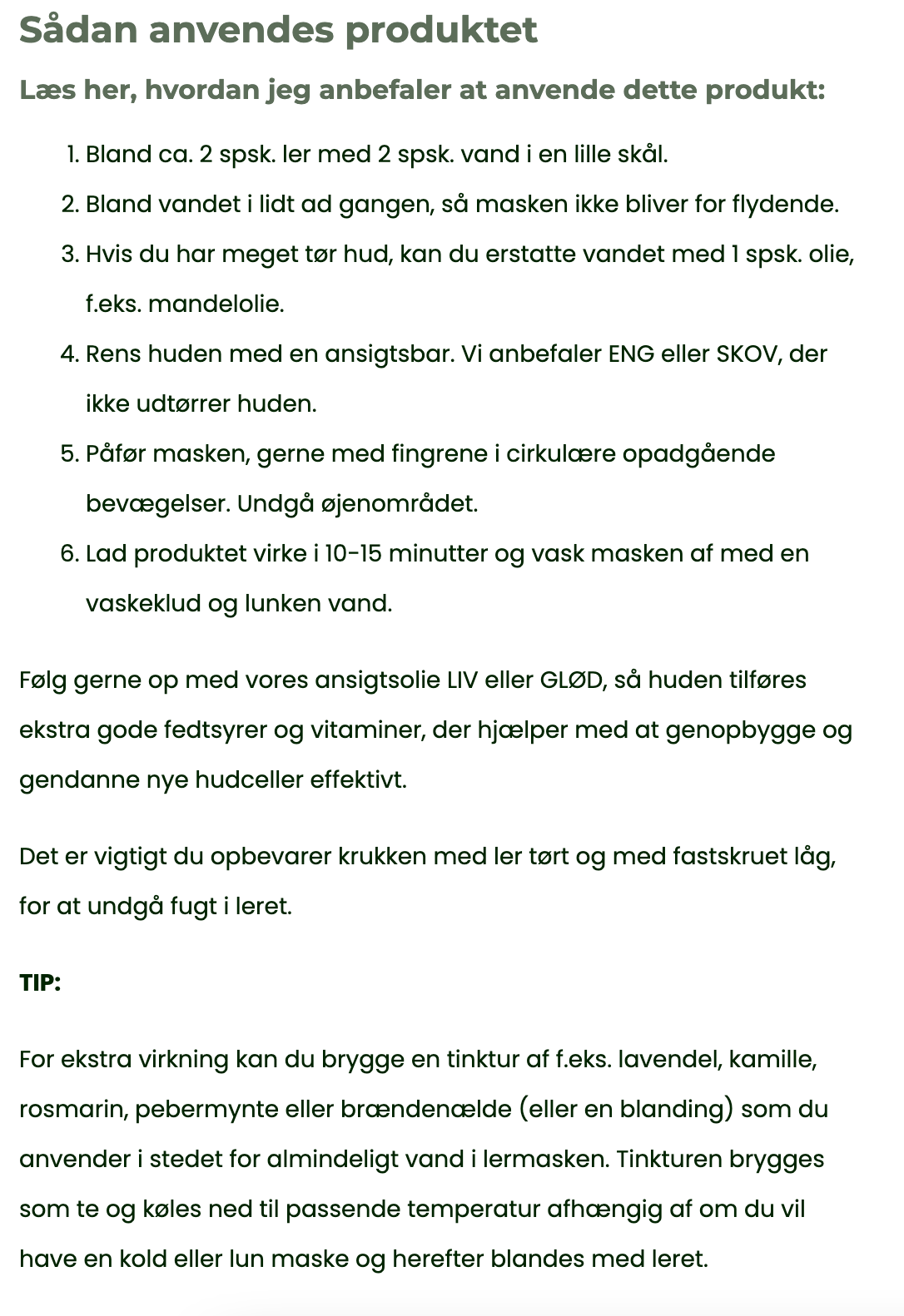 JORD Exfolierende Lermaske