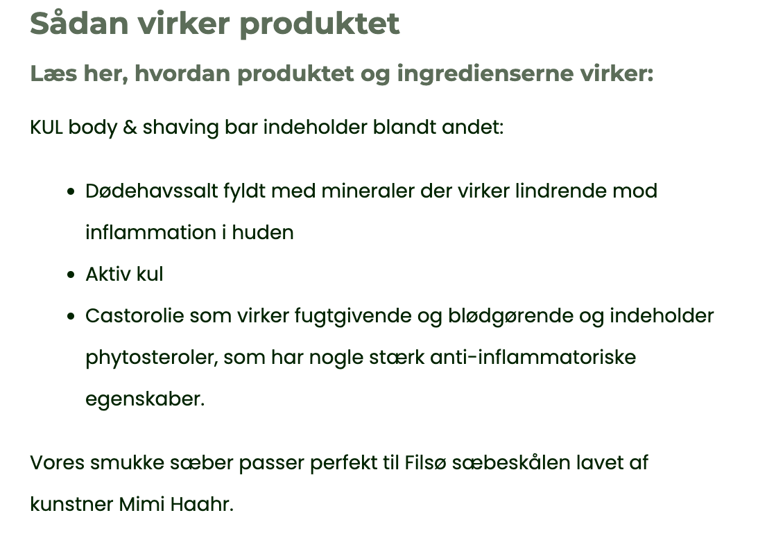 KUL - Barbersæbe & Bodybar til mænd