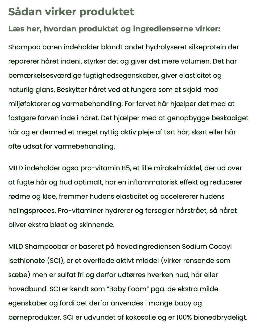 MILD #1 Shampoo Bar - Lemongrass & Lavender