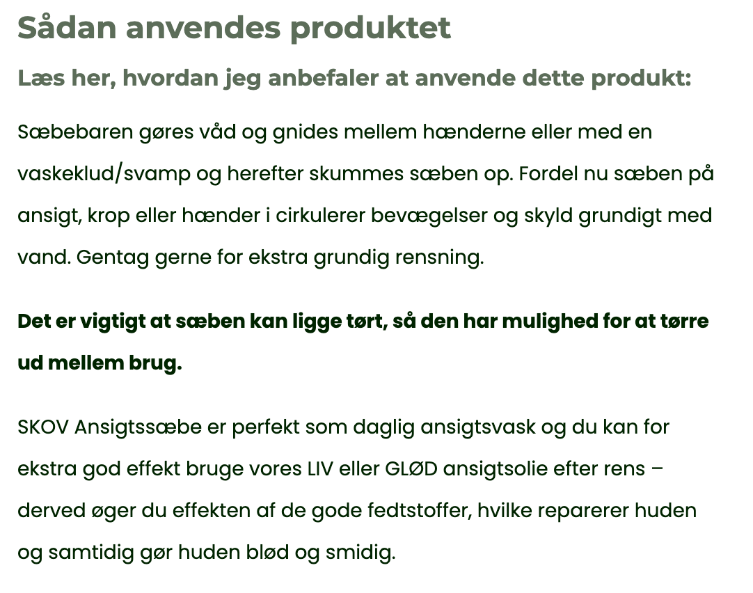 SKOV Ansigtsbar – Enebær og E-vitamin